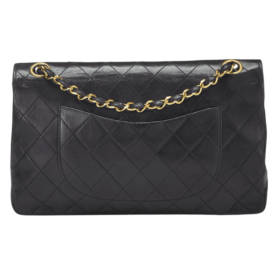 Chanel Black Lambskin 2.55 10″