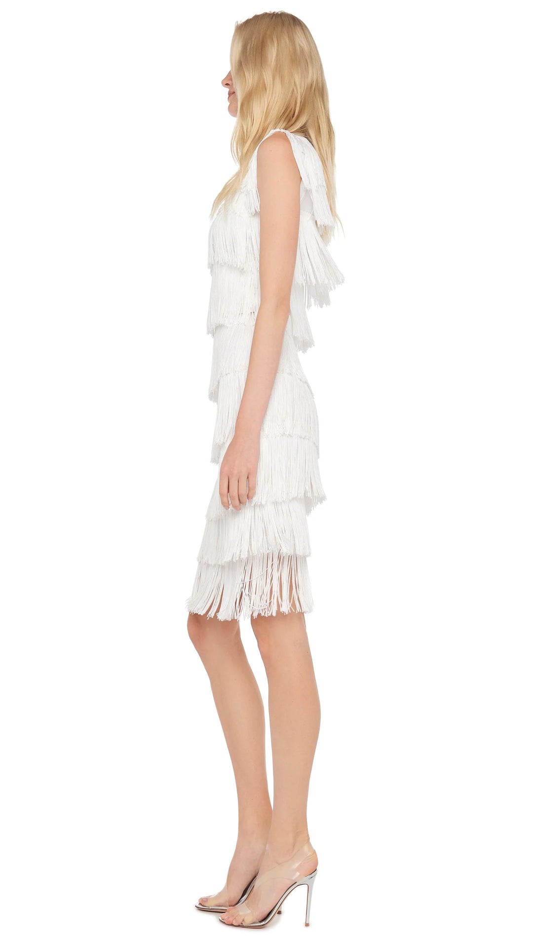 Sleeveless Short Fringe Tee