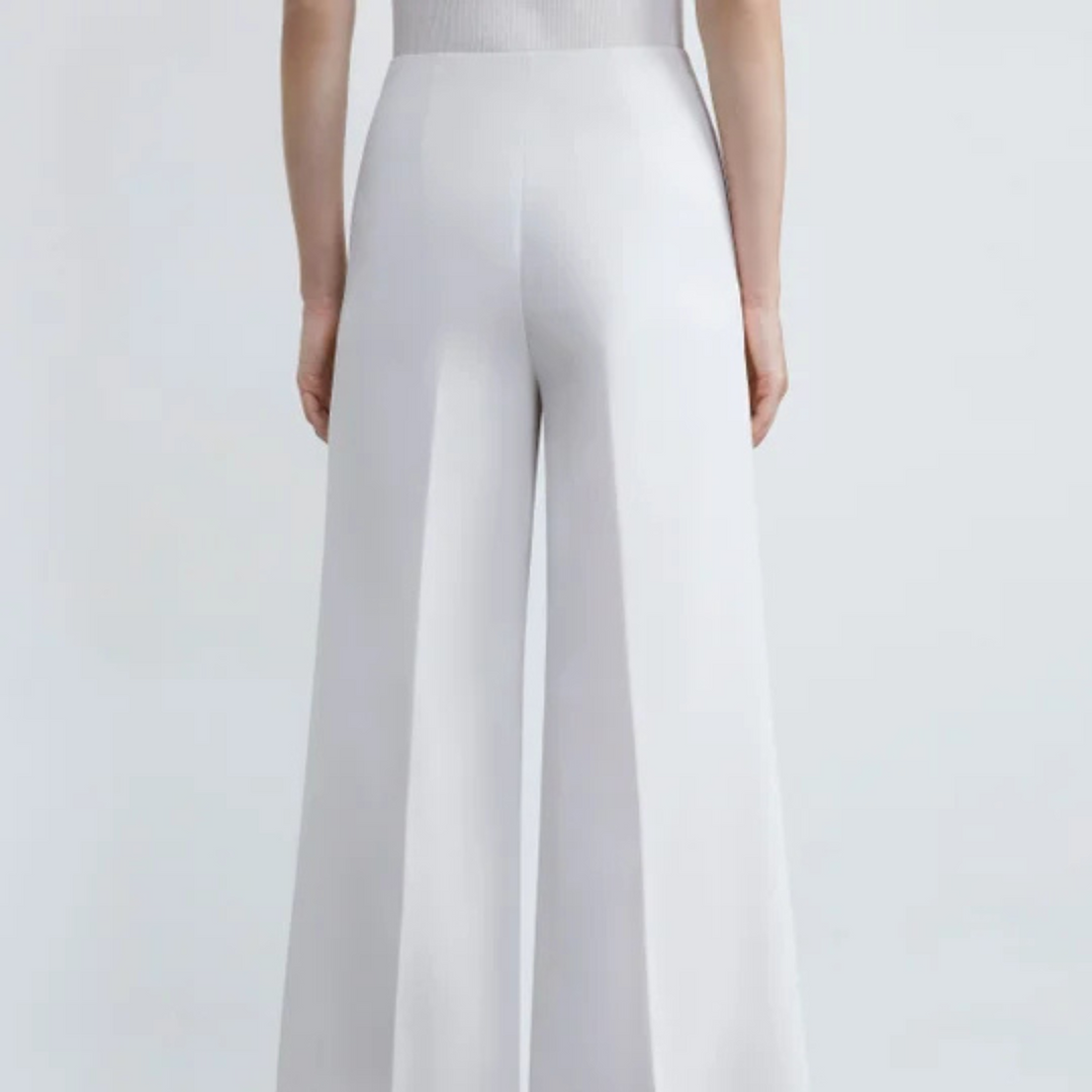 Finesse Crepe Franklin Wide Leg Ankle Pant