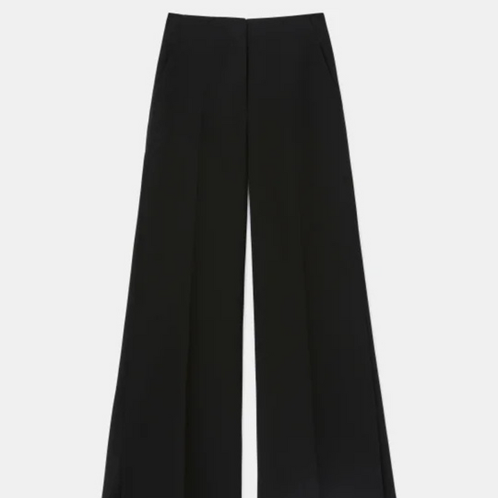 Finesse Crepe Franklin Wide Leg Ankle Pant