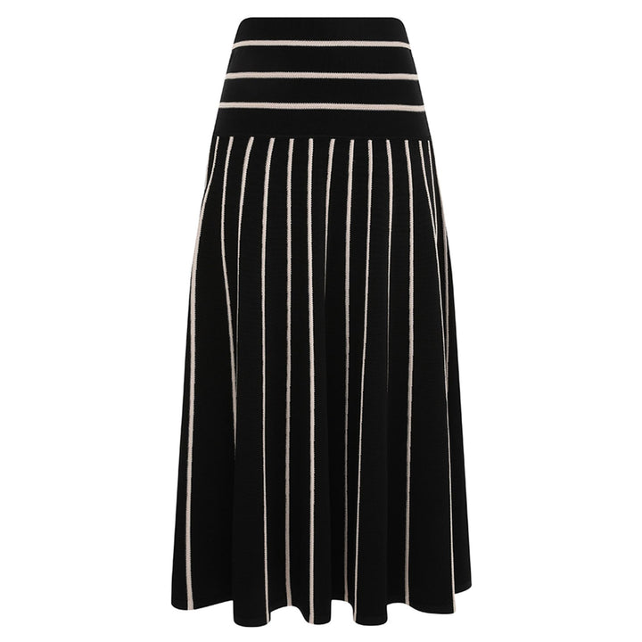 Crush Stripe Midi Skirt