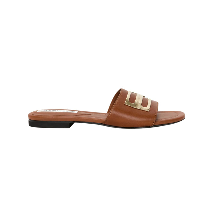 Tan Leather Slide