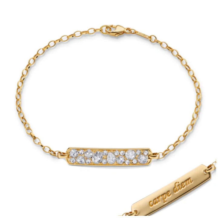 Rosecut Diamond "Carpe Diem" Petite Poesy Bracelet