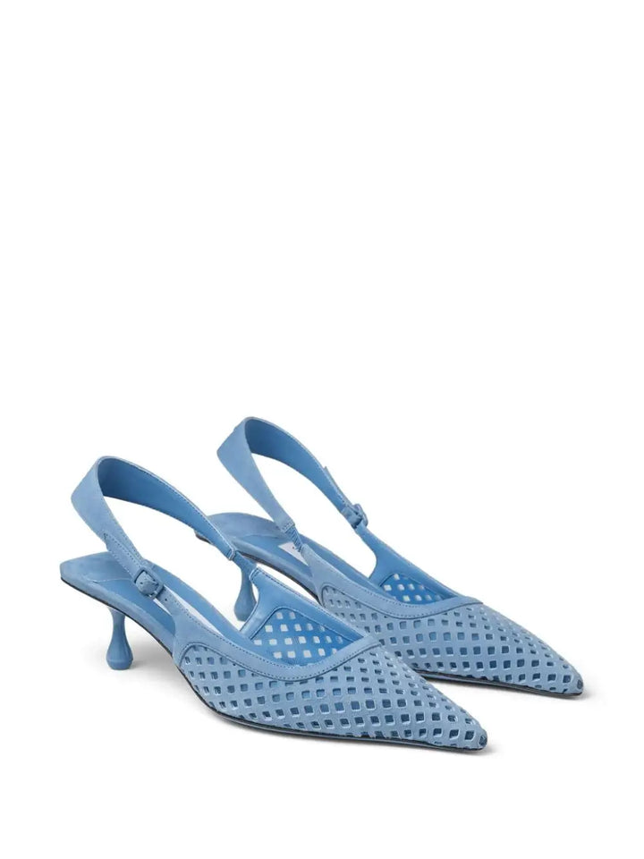 Amel 50 Slingback in Perforated Suede