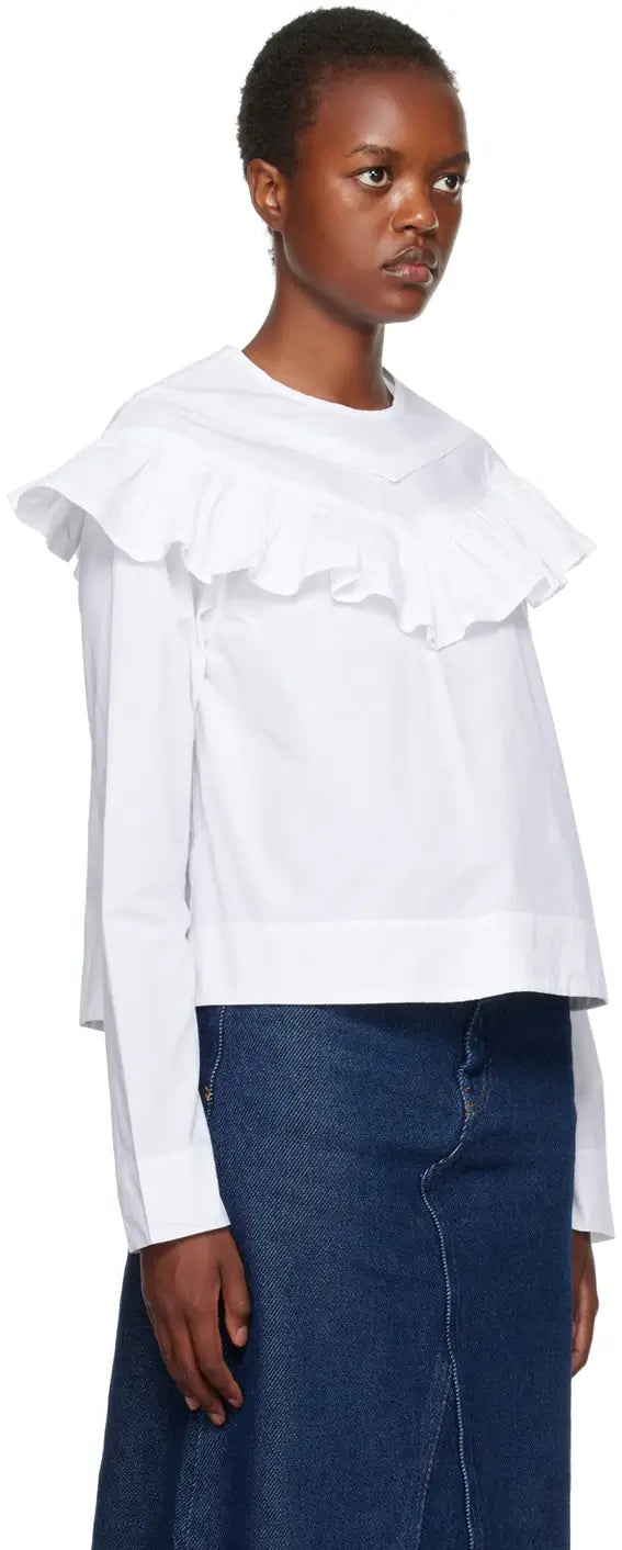 Frill ruffle blouse online