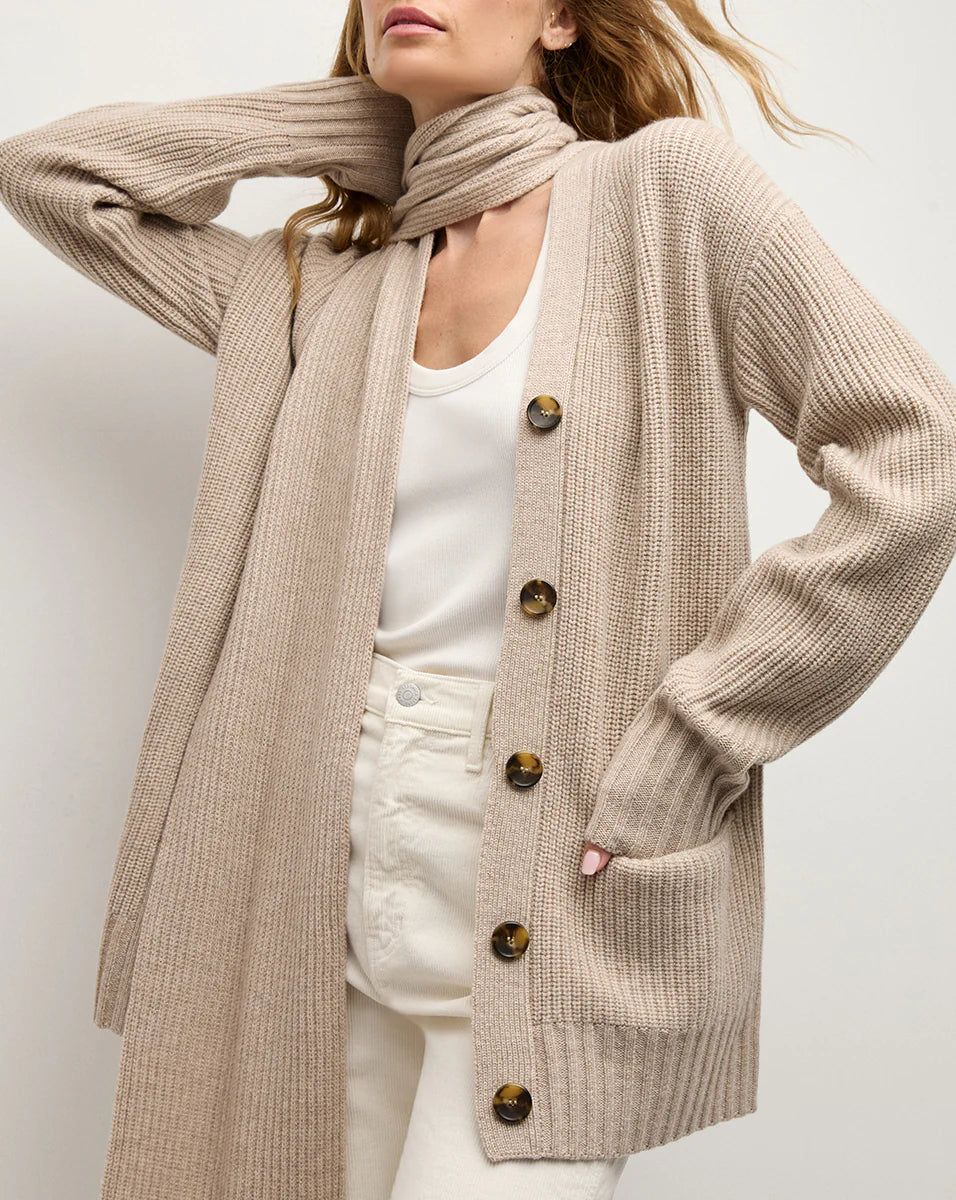 Annalise | Merino Wool Button-Up Cardigan Sweater