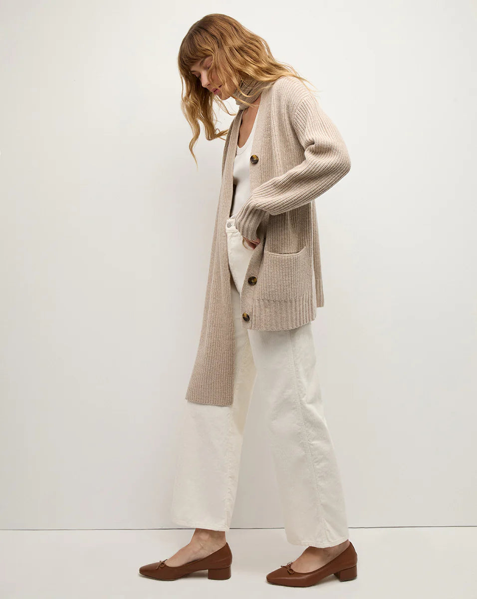 Annalise | Merino Wool Button-Up Cardigan Sweater