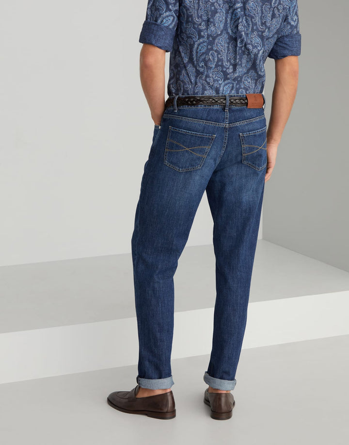 Traditional Fit Denim Pants