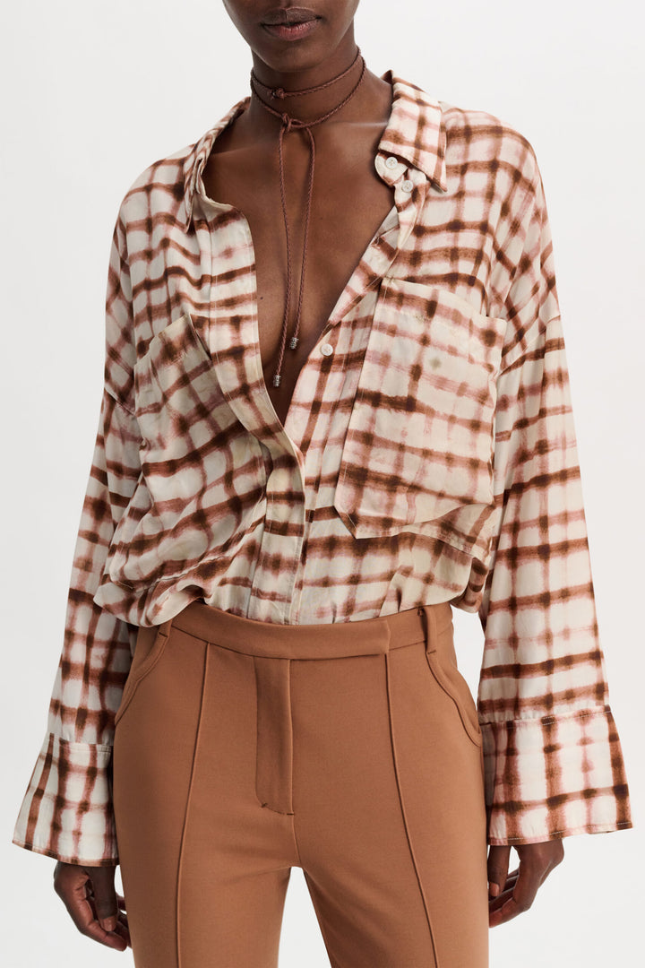 Checked Statement Blouse