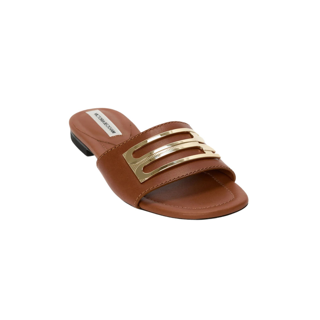 Tan Leather Slide