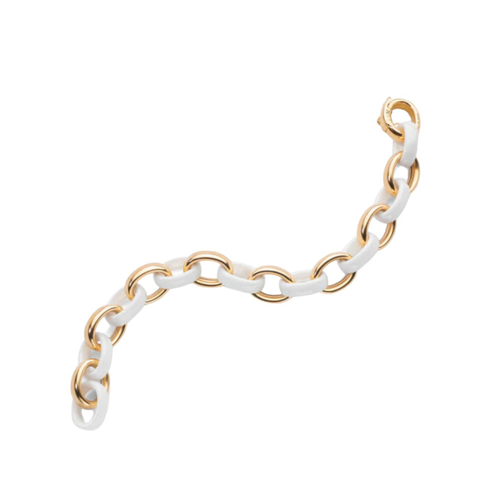 18k YG Ceramic Link Chain