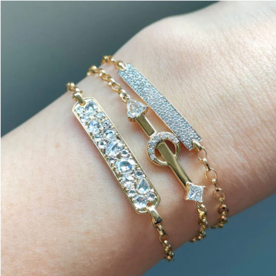 Rosecut Diamond "Carpe Diem" Petite Poesy Bracelet