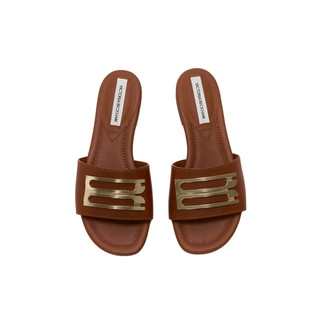 Tan Leather Slide