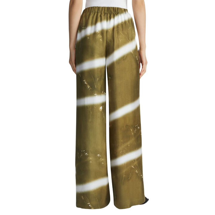 Wild Desert Print Silk Twill Riverside Pant