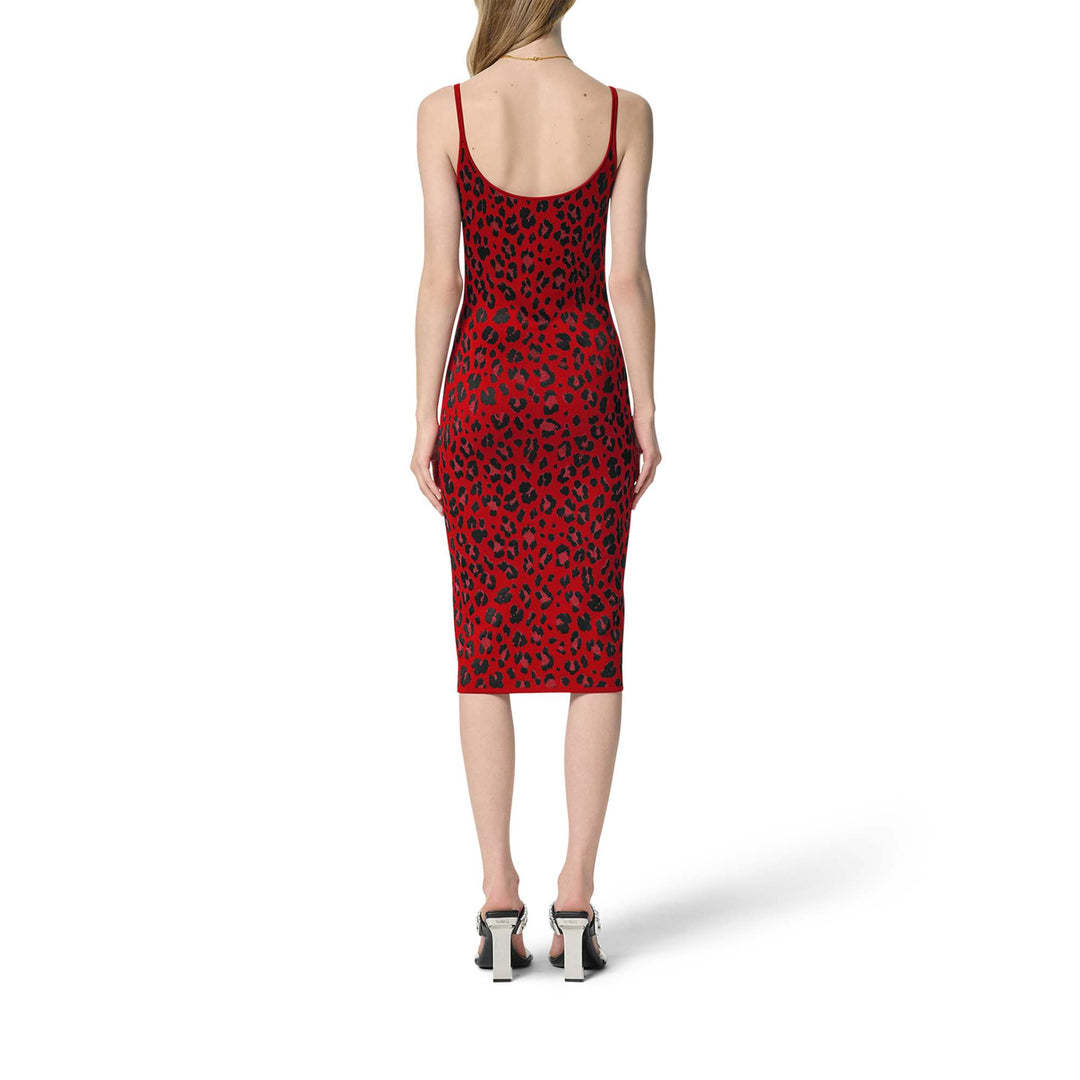 Leopard Lurex Knit Dress