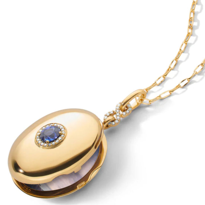 Sapphire Infinity Locket