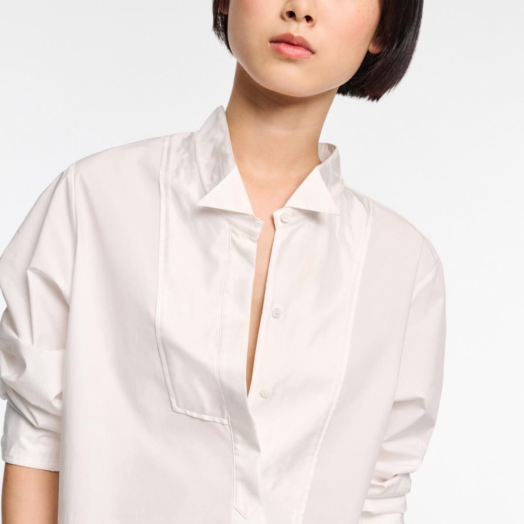 POPLIN POWER blouse - Pure White