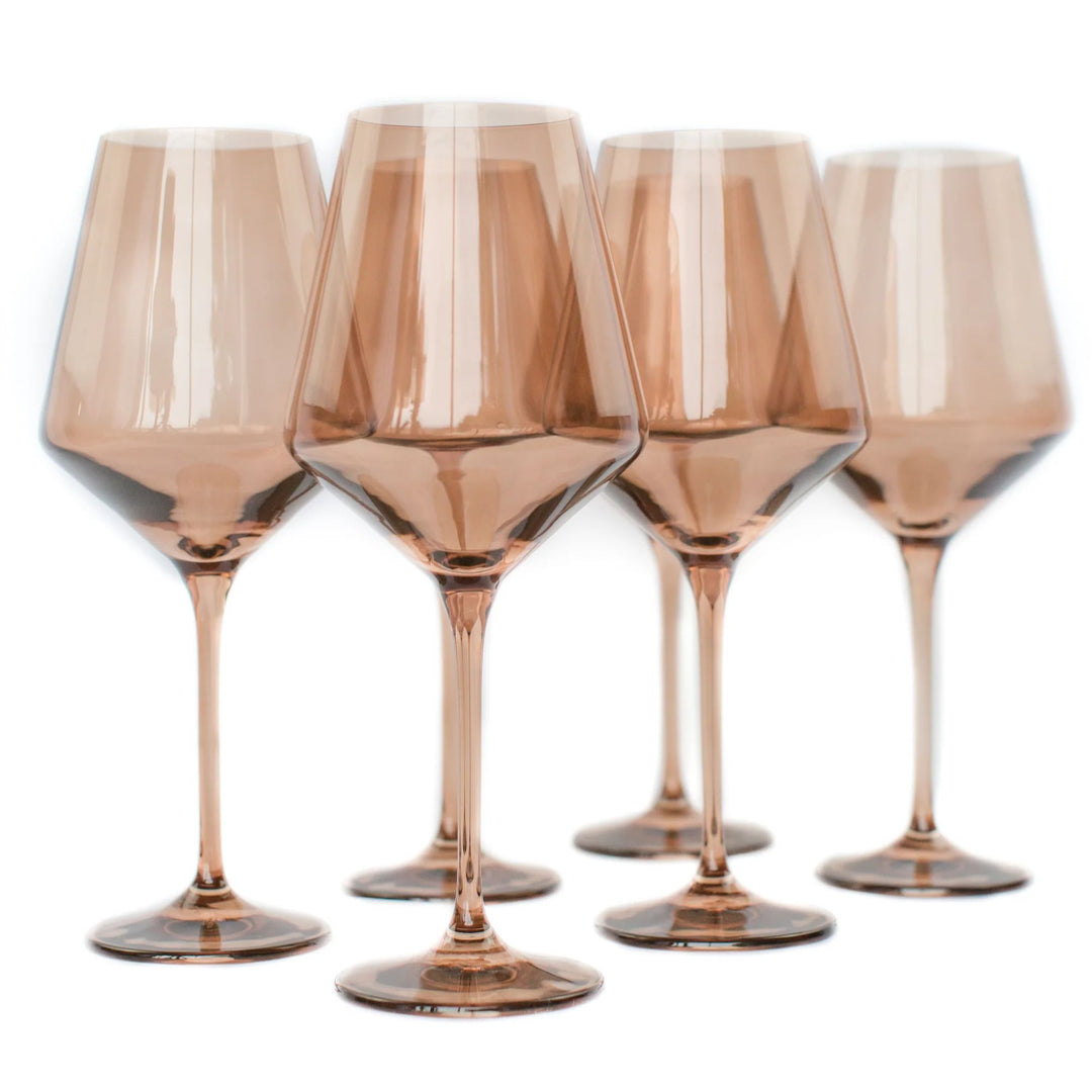 Stemware Amber Smoke