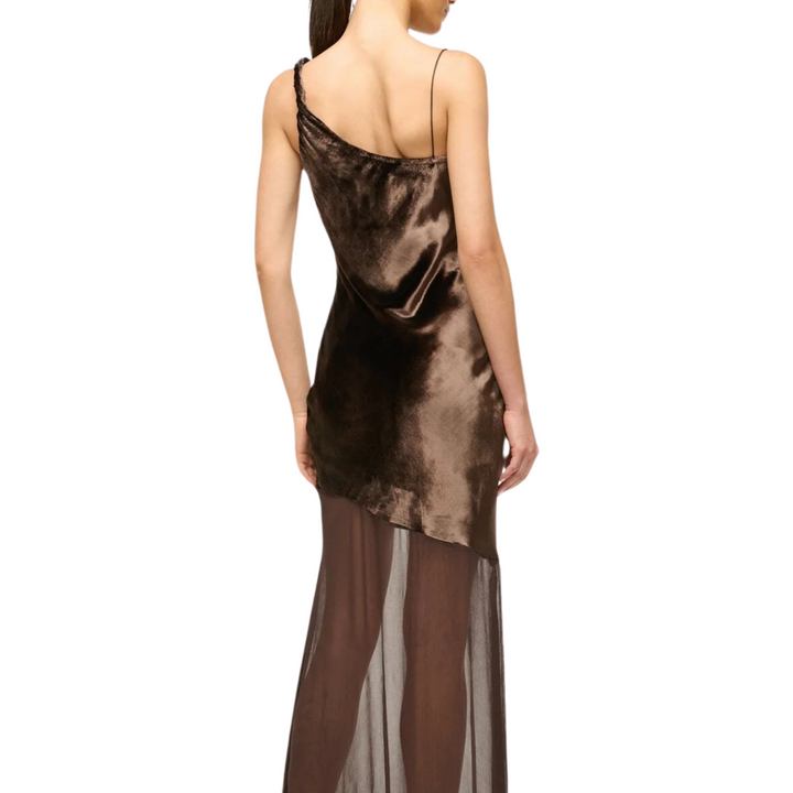 BEATON DRESS DARK CHOCOLATE