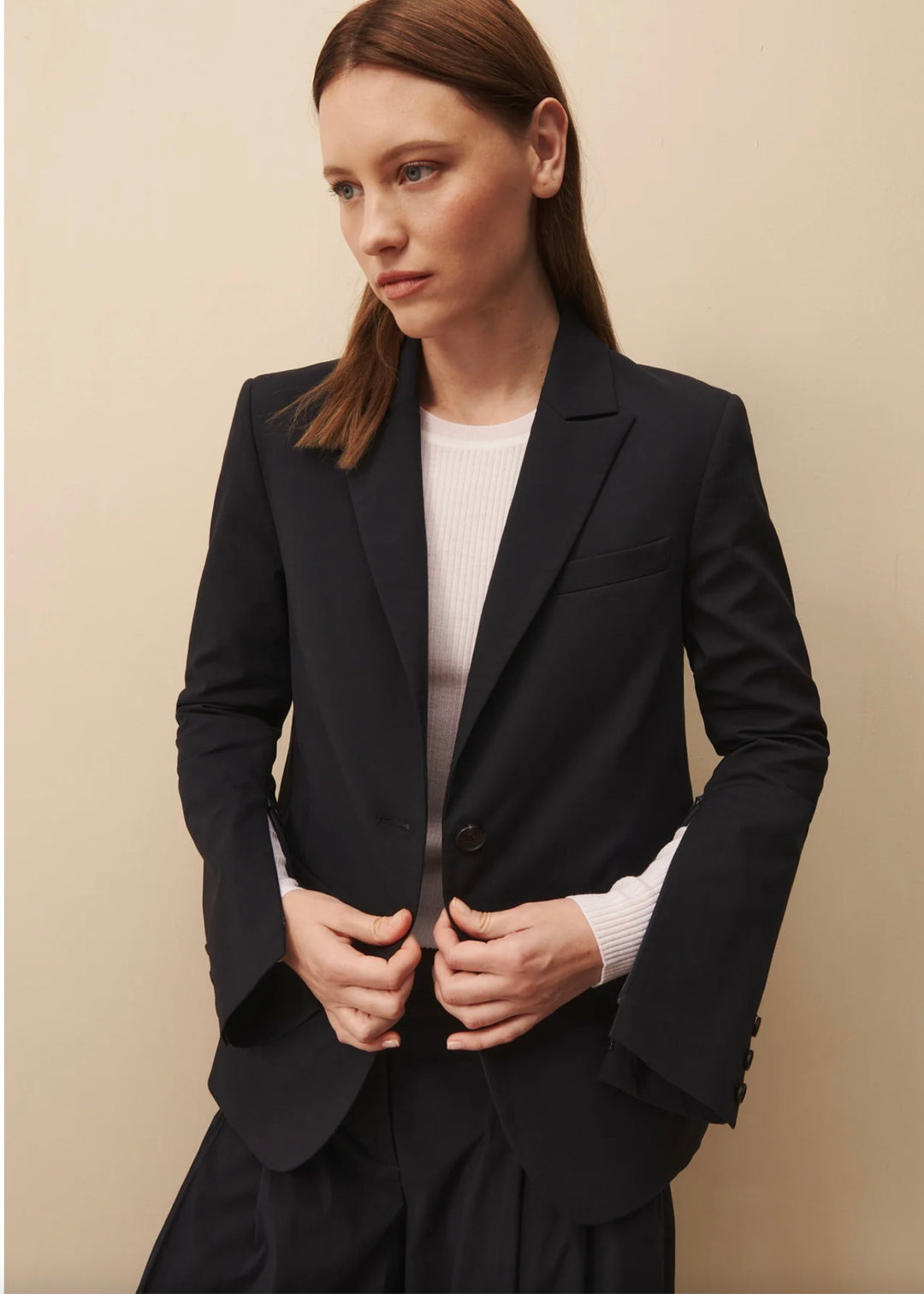 Boyfriend Blazer with Zipper