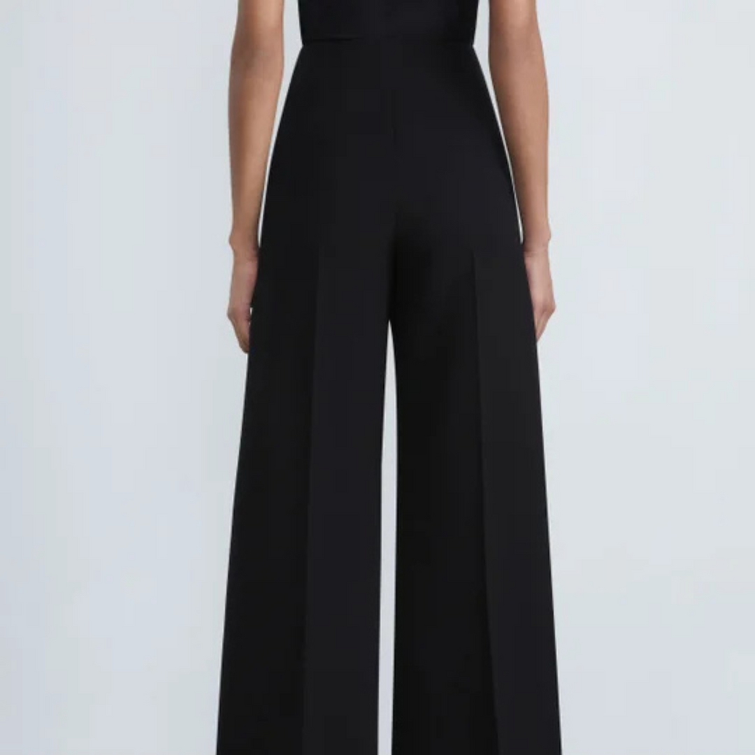 Finesse Crepe Franklin Wide Leg Ankle Pant