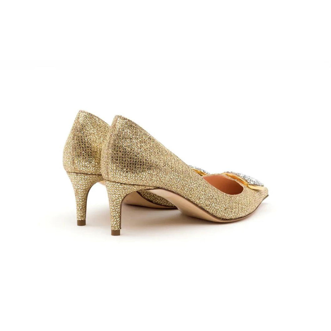 Osella Metallic Golden Glitter Pump