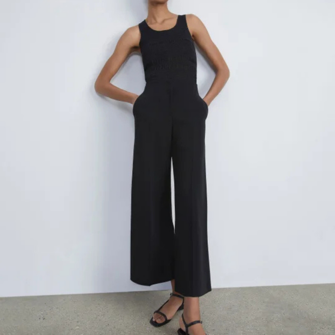 Finesse Crepe Franklin Wide Leg Ankle Pant