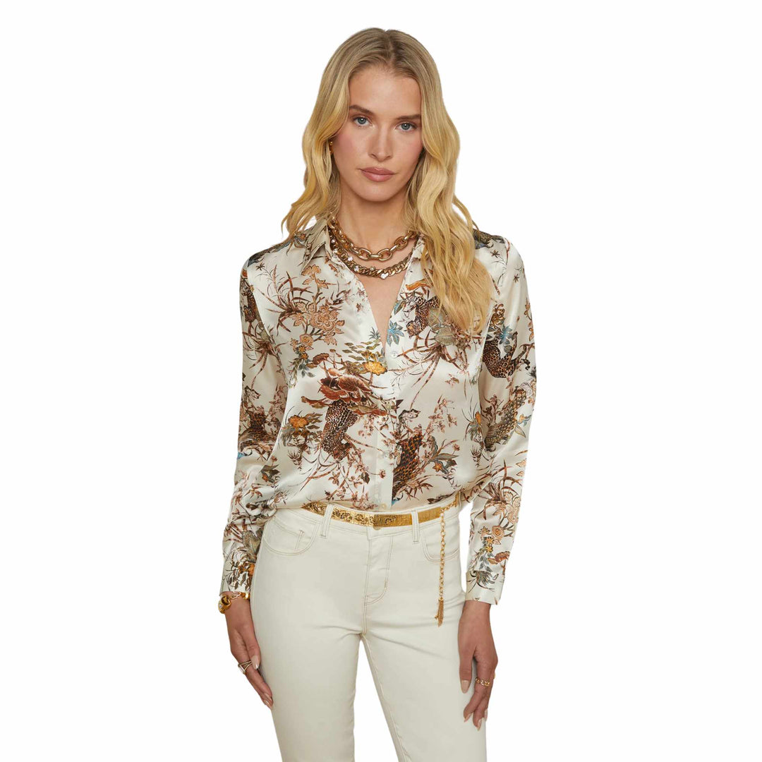 Tyler L/S Blouse - Ecr Mt Tapestry Jungle