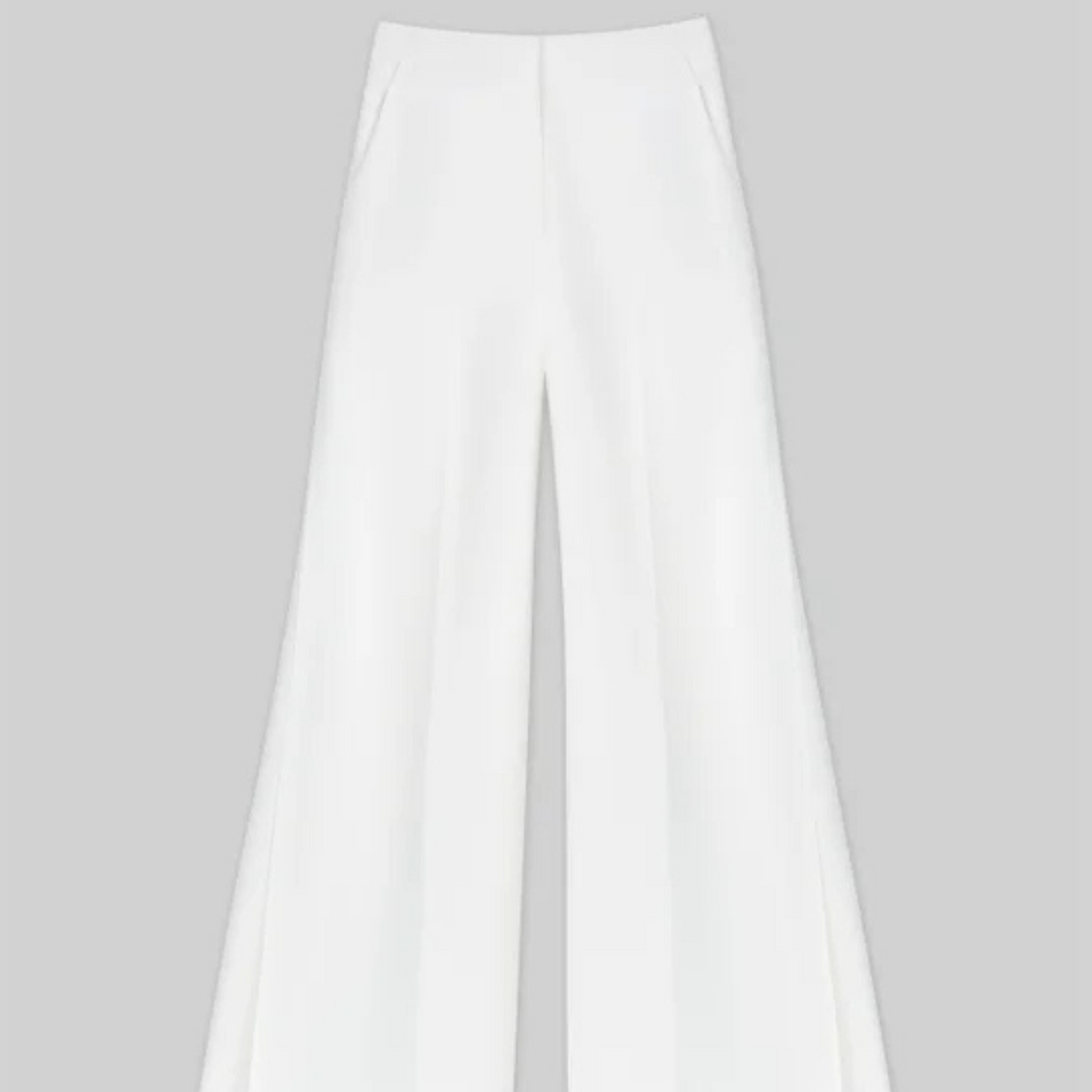 Finesse Crepe Franklin Wide Leg Ankle Pant