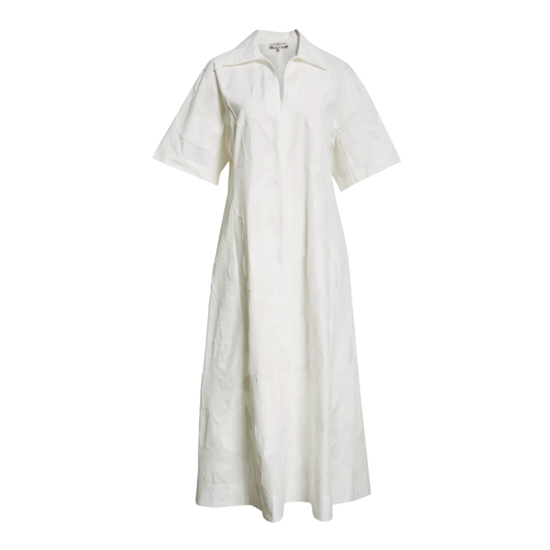 Dolman Sleeve A-line Dress - White