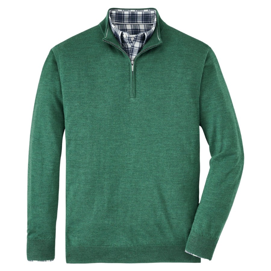 This Autumn Crest sweater highlights a signature seasonal blend of Merino wool and lyocell. Incredibly soft and breathable, this unique composition is designed to maintain its shape after each wear. Offered in a variety of colors for your weekday and weekend wardrobe.