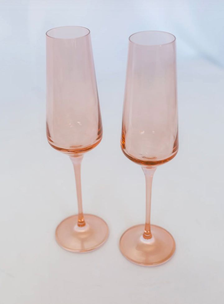 Champagne Flute Blush Pink