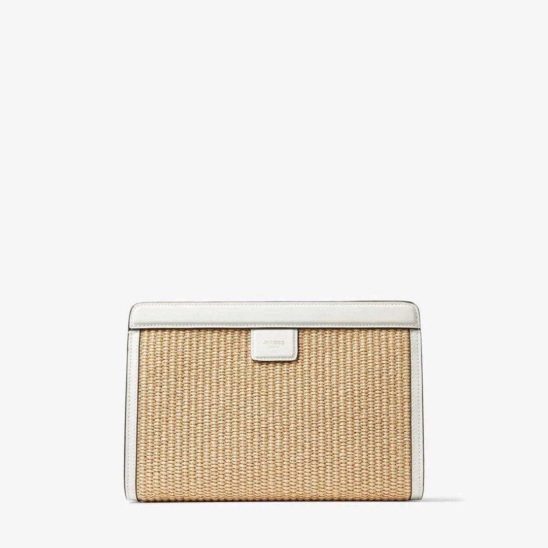 Raffia Avenue Pouch Bag