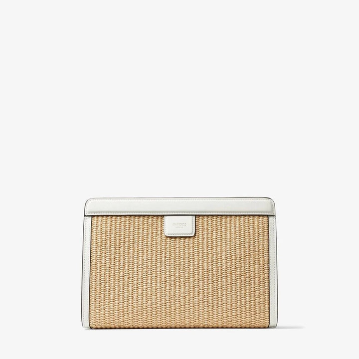 Raffia Avenue Pouch Bag