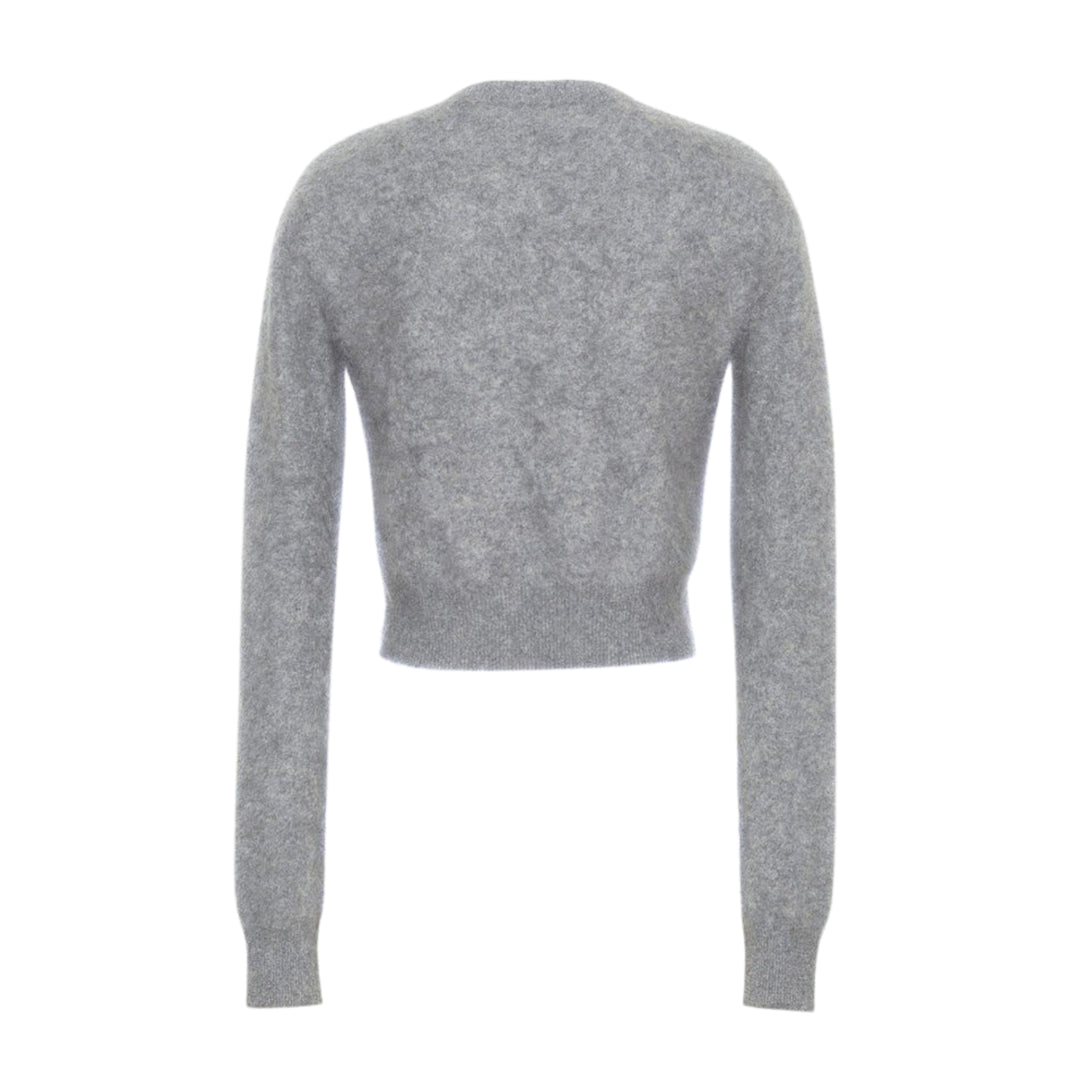 ADAM LIPPES Cruz Cardigan in Brushed Cashmere in Heather Grey