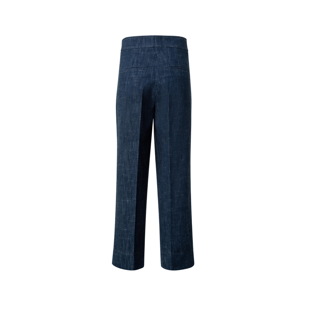 Chieko Trousers - Navy Denim - 8