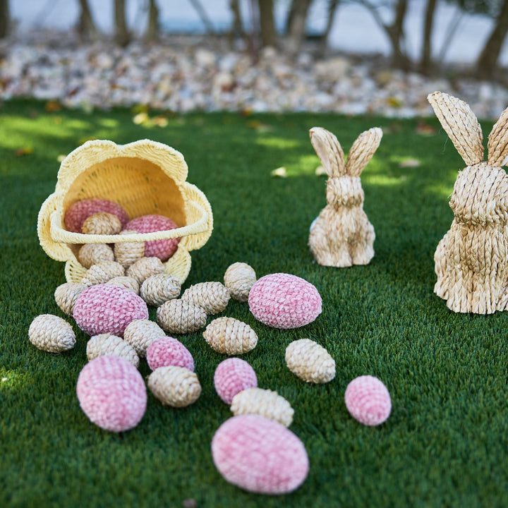 Pink Crochet Easter Egg