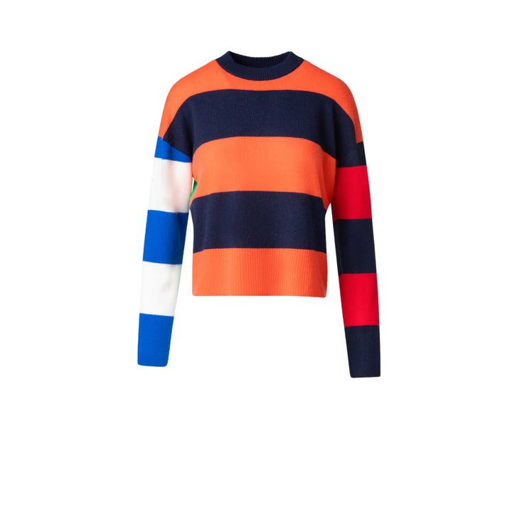 Multi-Color Colorblock Pullover