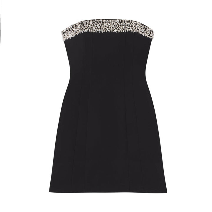 Elsie Strapless Embellished Mini Dress