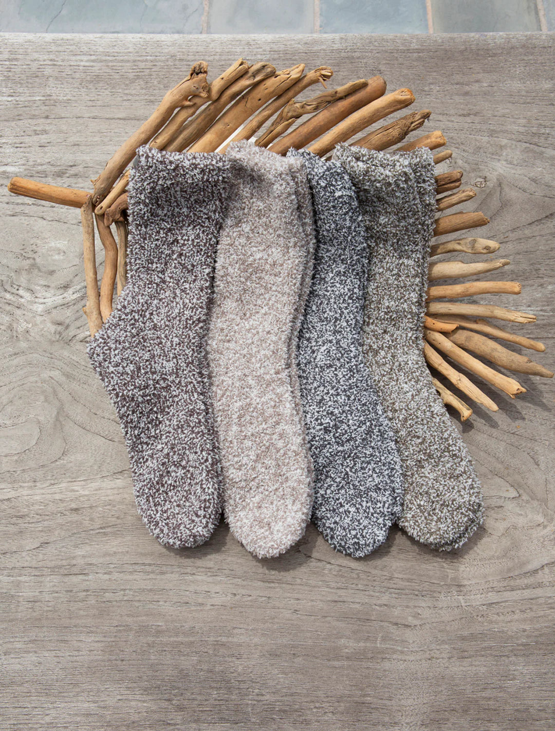 Cozychic Heathered Socks - Slate Blue