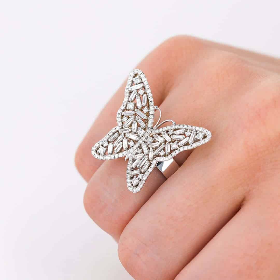 Fireworks Medium Butterfly Ring