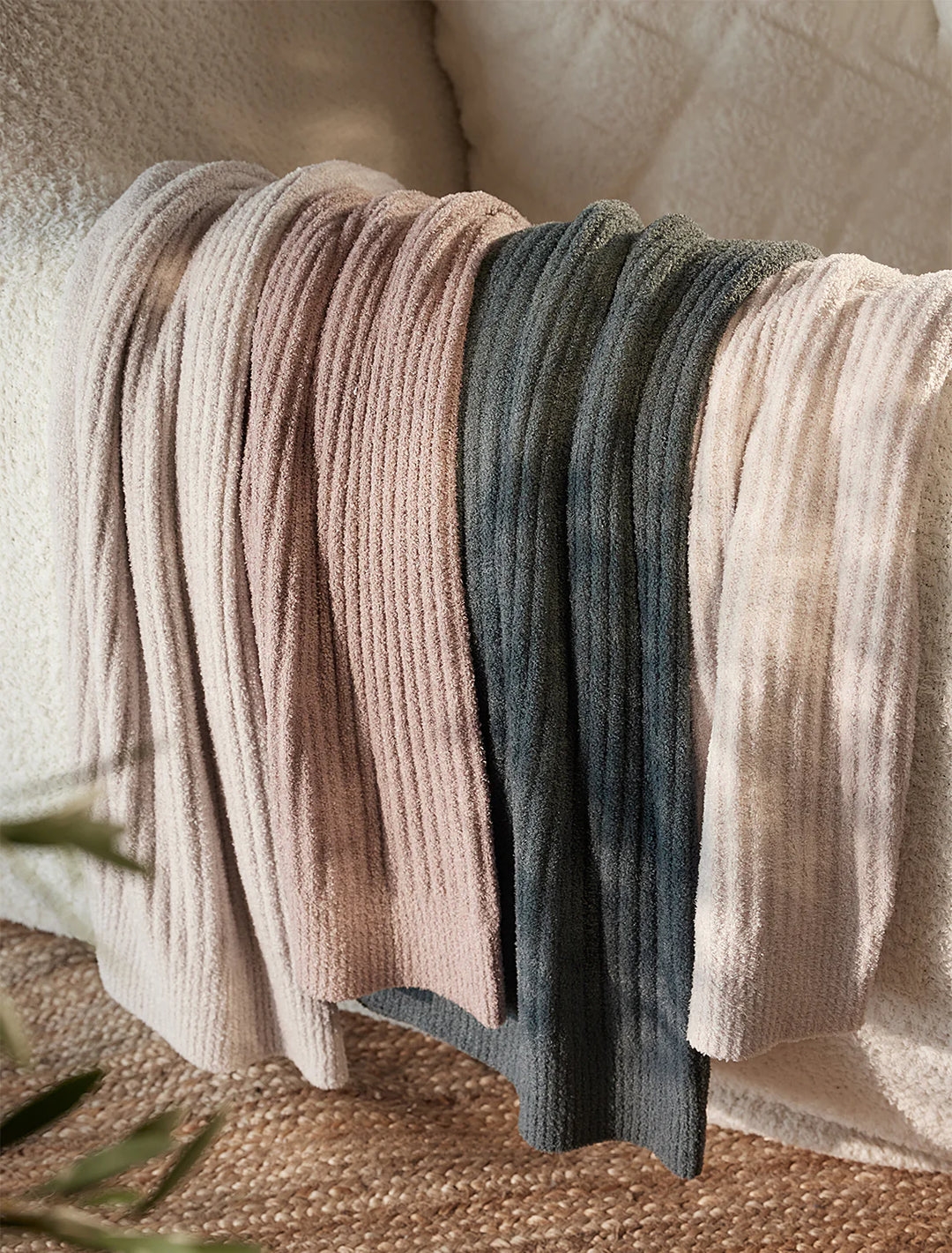 Cozychic Lite Ribbed Blanket 30" x 40" - Deep Taupe