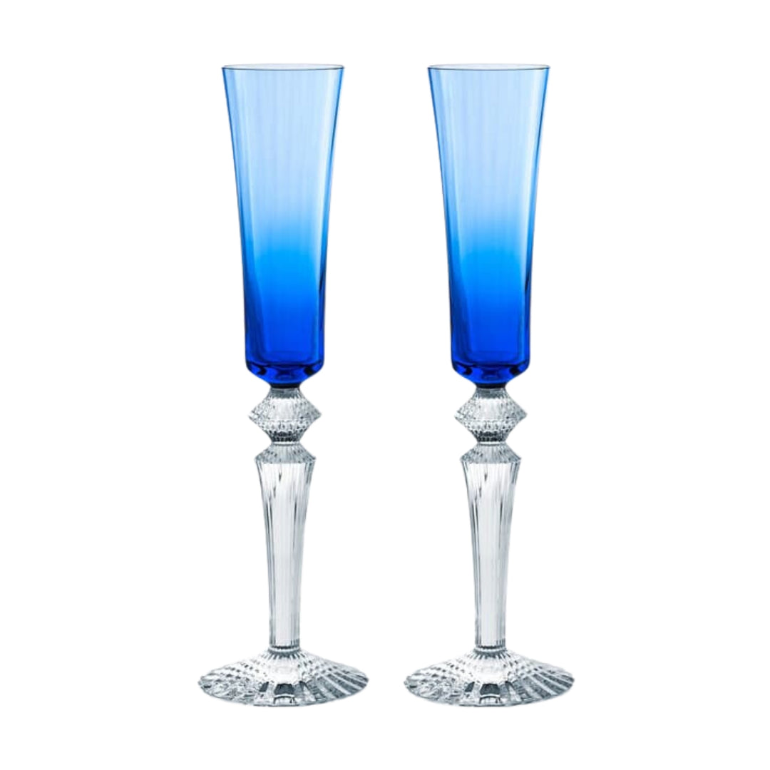 Baccarat Millie Nuits Flutissimo Blue Set of 2