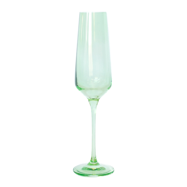 Champagne Flute Mint Green