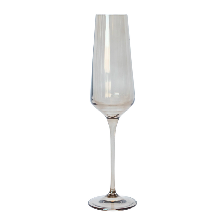 Champagne Flute Gray Smoke