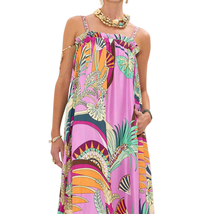 Wide Strap Sundress in Giza Goddess