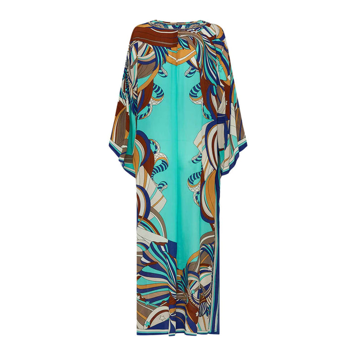 Camilla V Neck Kaftan with Ties