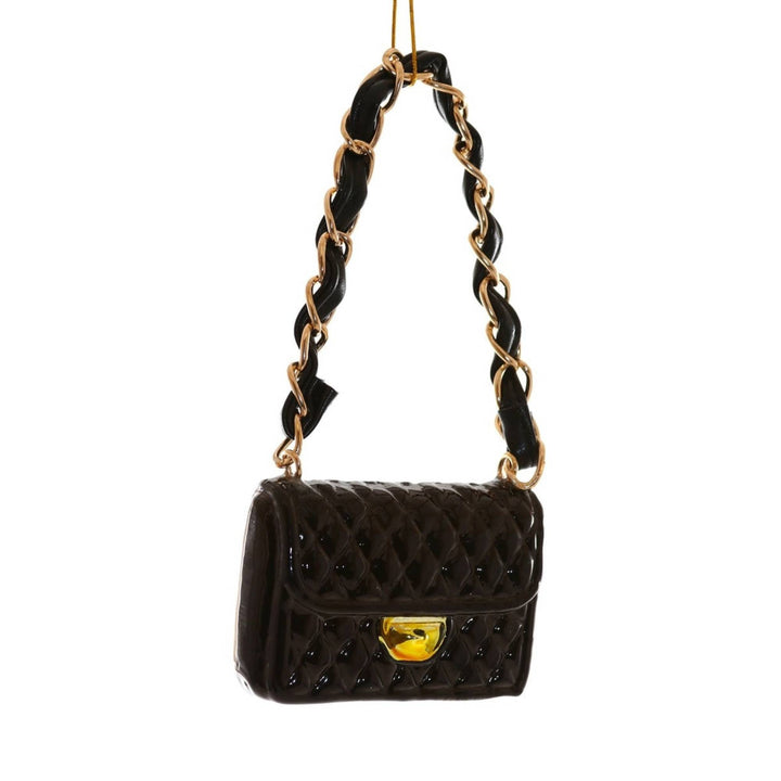 Handbag Black and Gold Ornament