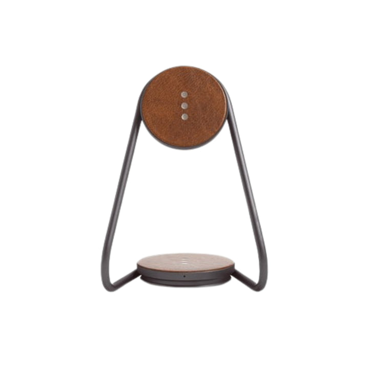 Courant Magnetic Leather Wireless Charger Stand in Saddle