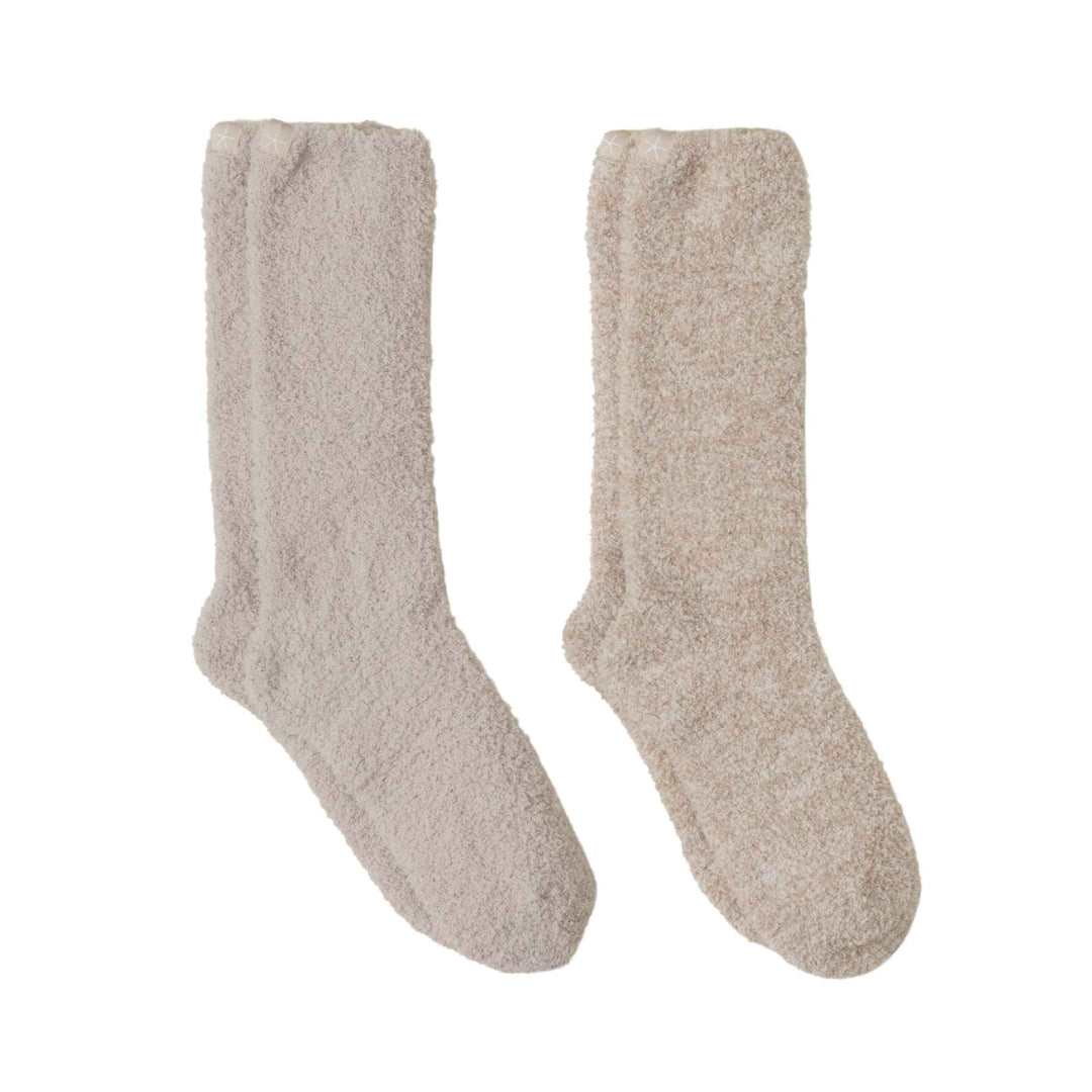 CozyChic 2 Piece Sock Set - Stone